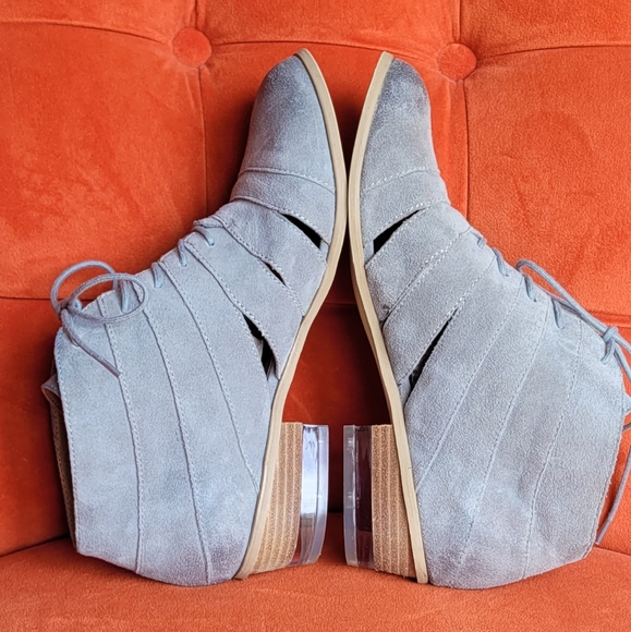 Kensie Aura Leather Ankle Boot Women Size 8m - Picture 7 of 12